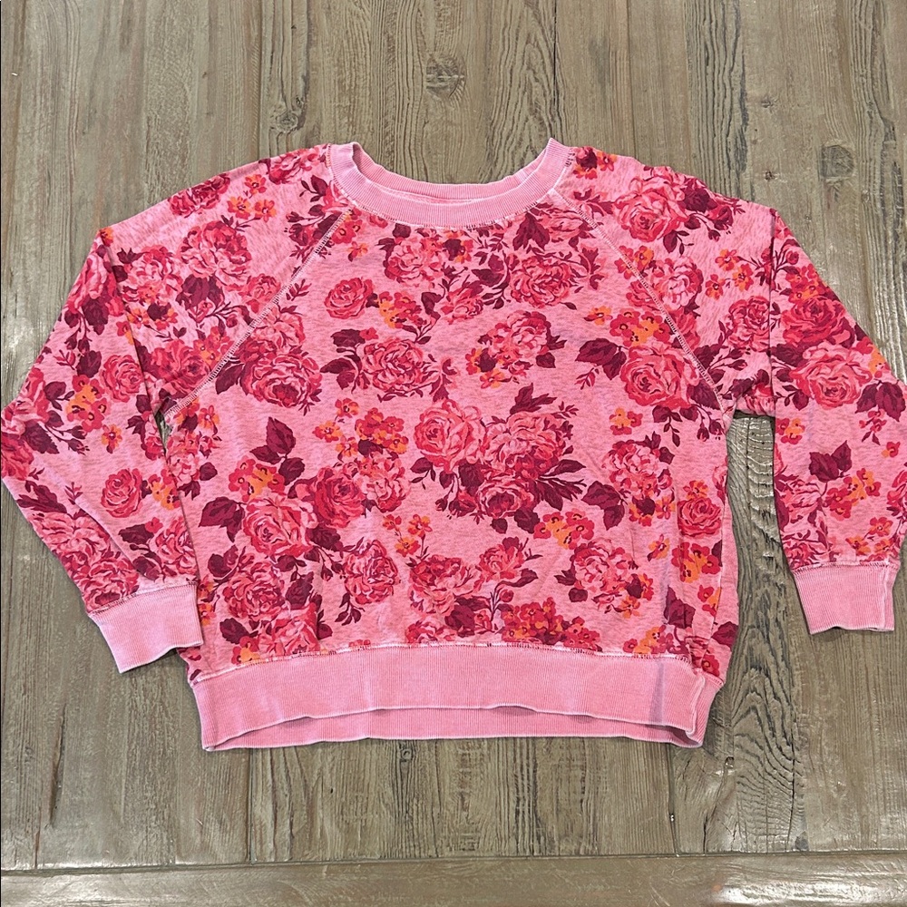 Old Navy Pink Floral Women's Sweater